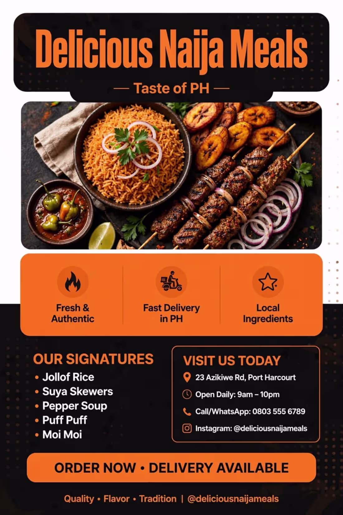 Cover image for Restaurant flyer design for Port