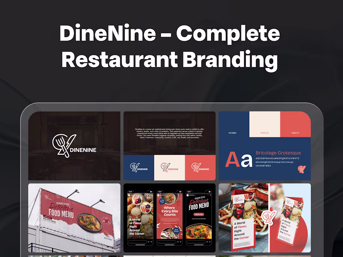 Cover image for DineNine – Complete Restaurant Branding