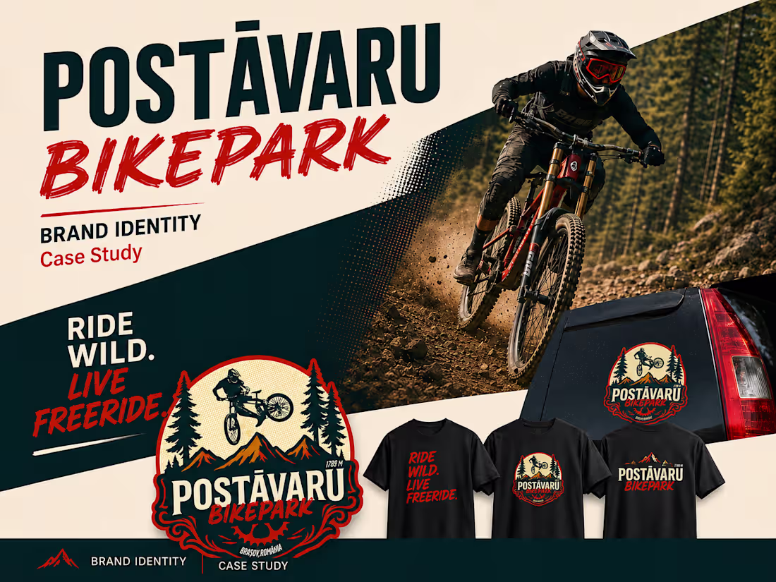 Cover image for Postăvaru Bikepark — Brand Identity
A