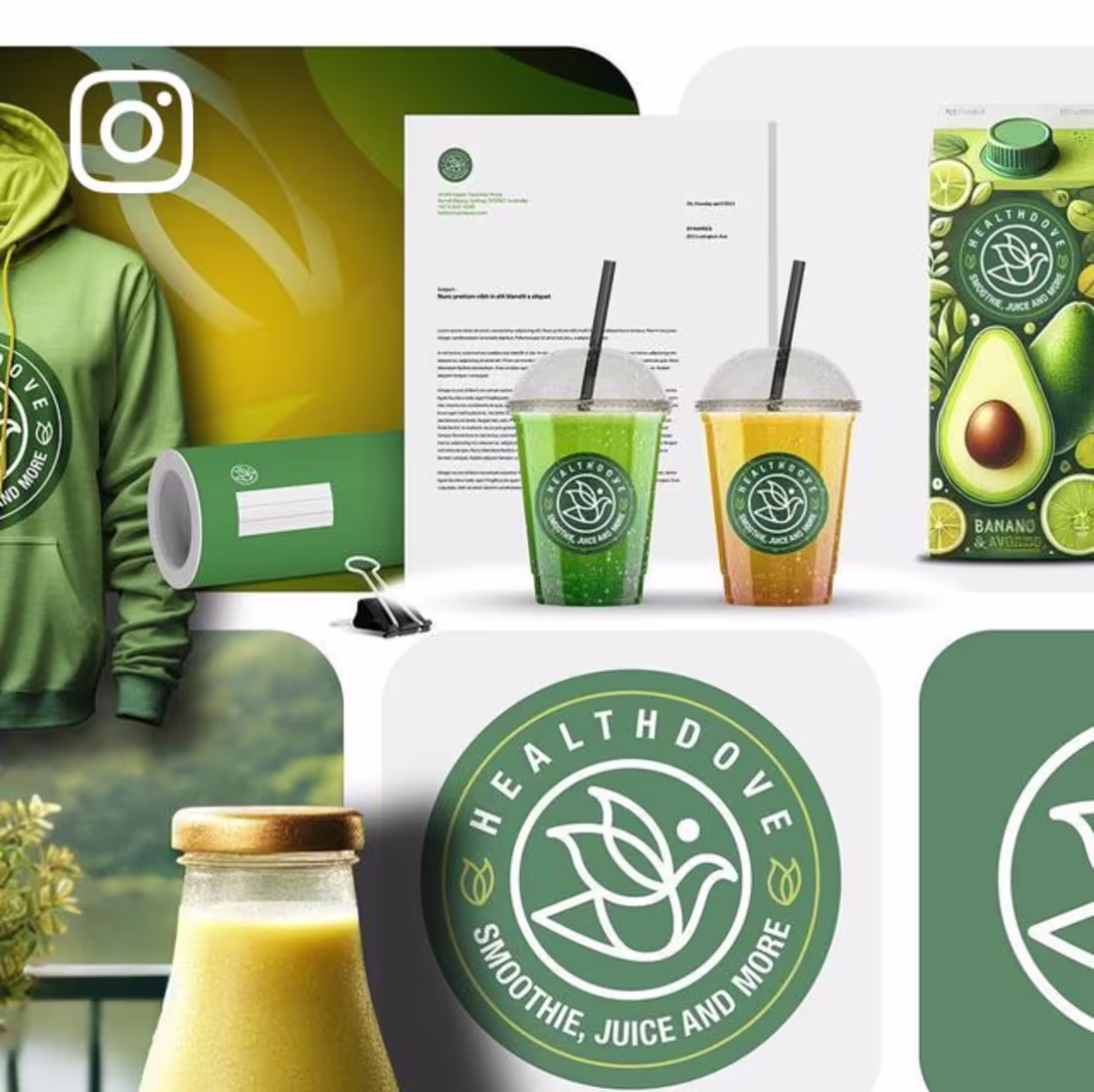 Cover image for Raphael Richard on Instagram: “HEALTH DOVE Branding Visuals . L…
