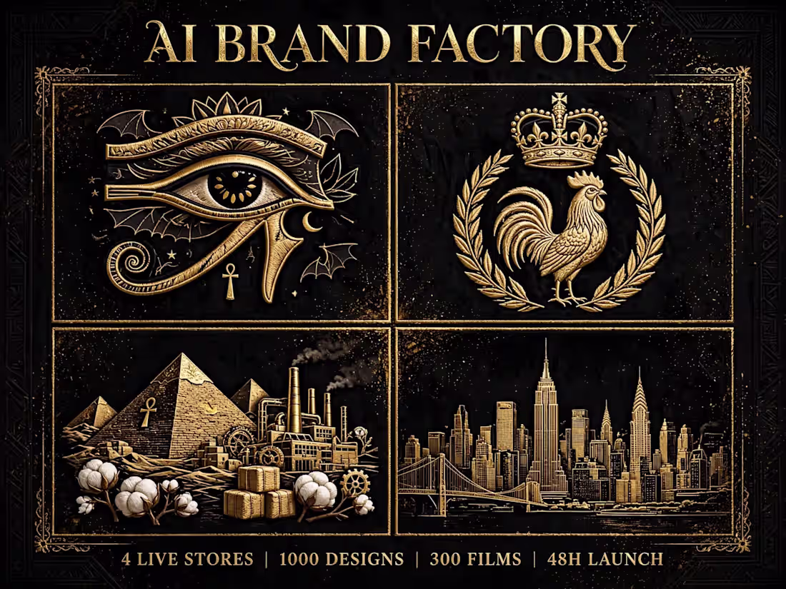 Cover image for AI Brand Factory - I Build Your Full Store in 48h - 4 Live Store