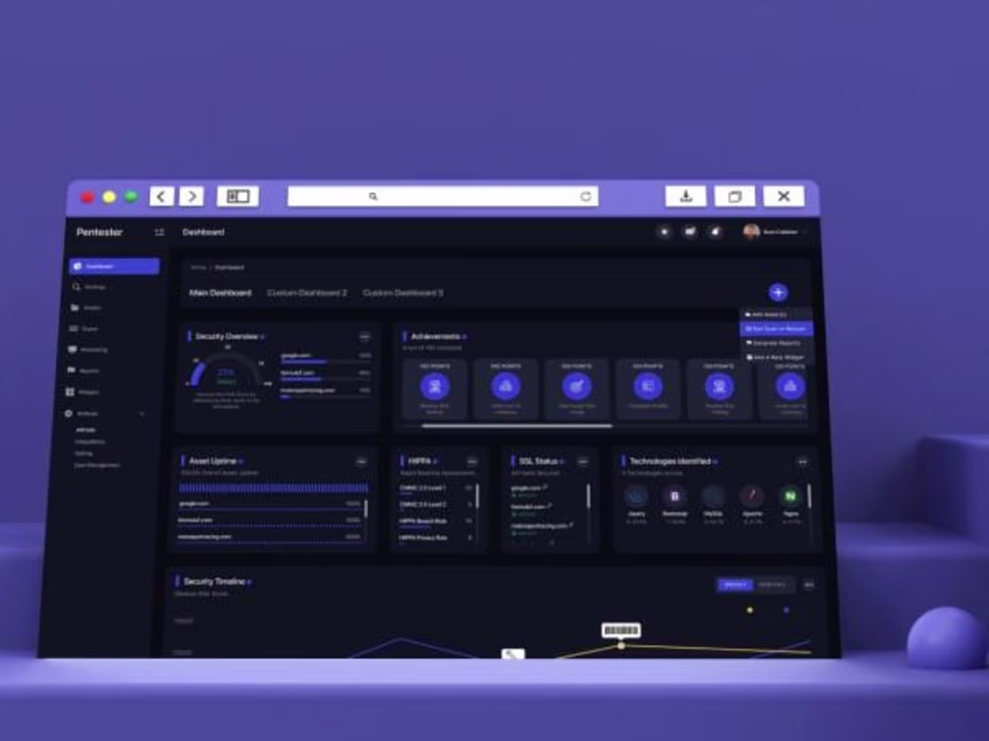 Cover image for 
Pentester Cybersecurity Dashboard