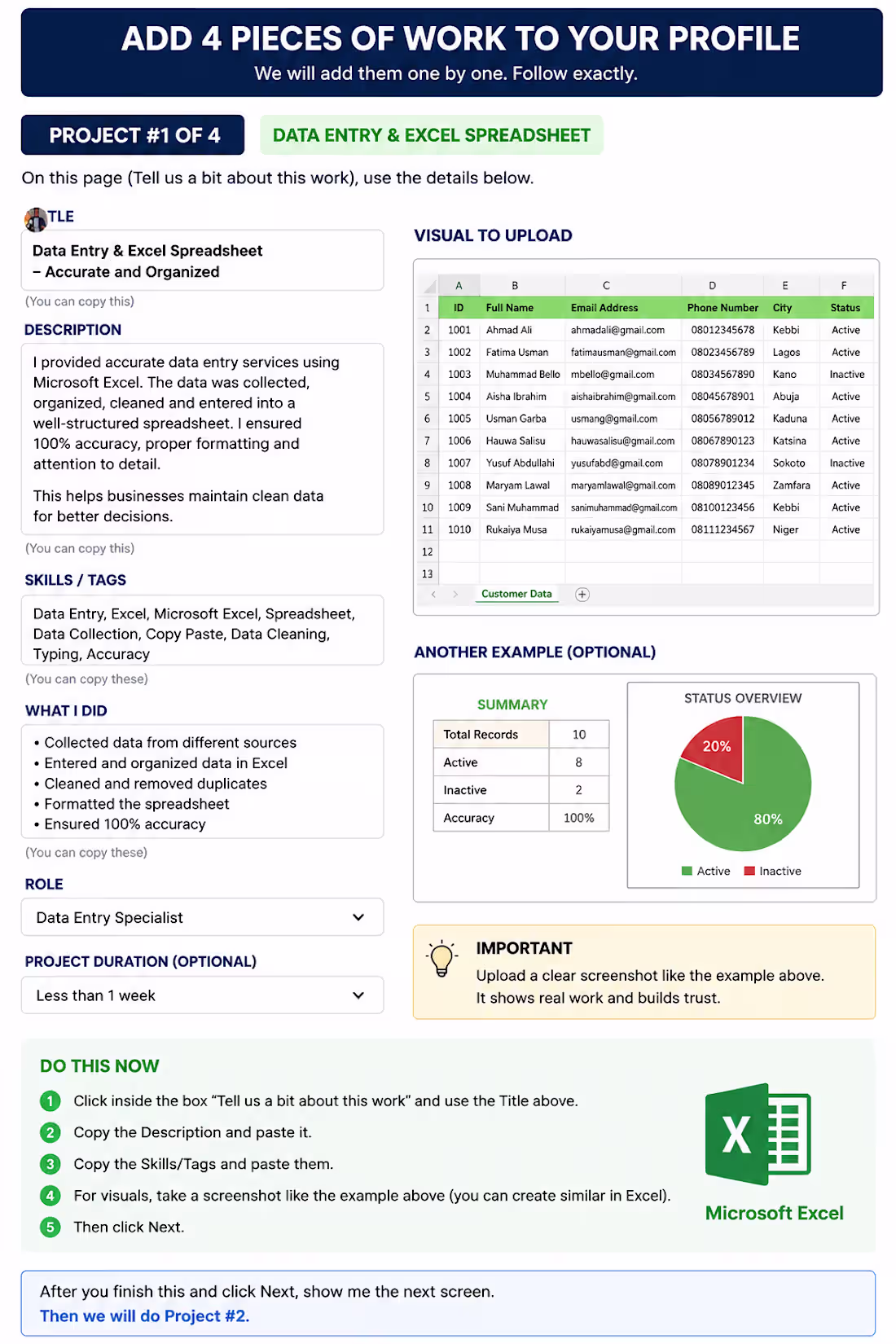 Cover image for I provide accurate data entry