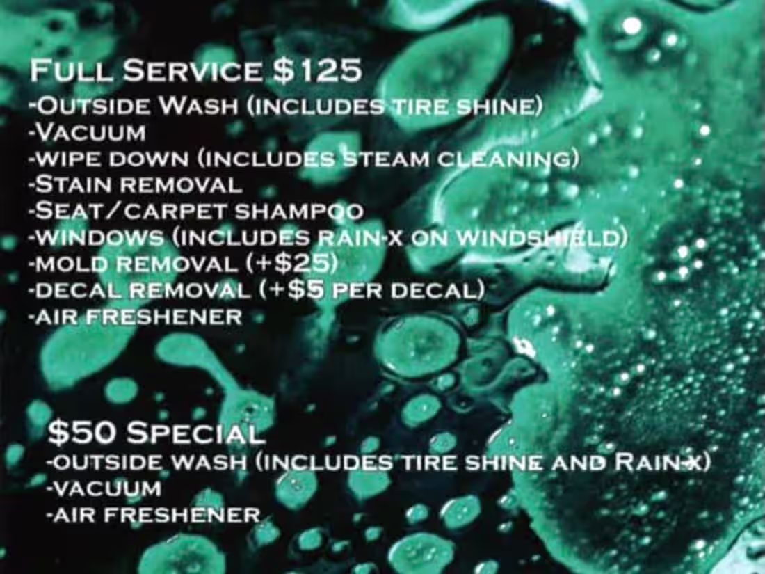 Cover image for Pricing Sheet