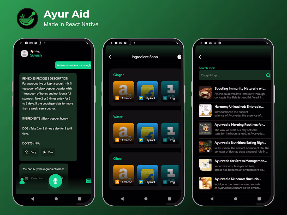 Cover image for AyurAid - AI LLM based Ayurvedic Recommendation App 