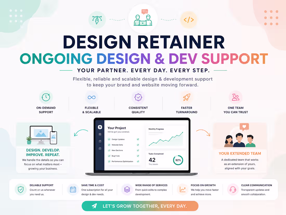 Cover image for Design Retainer — Ongoing Design & Dev Support