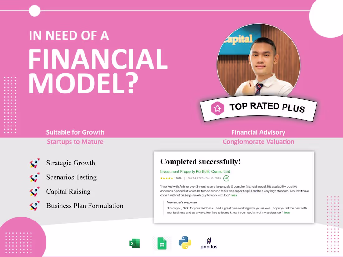 Cover image for Financial Budget/Forecasting Advisory 