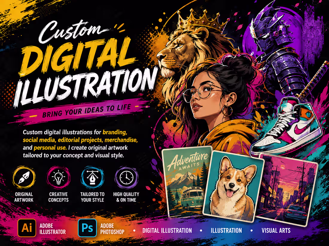 Cover image for Custom Digital Illustration