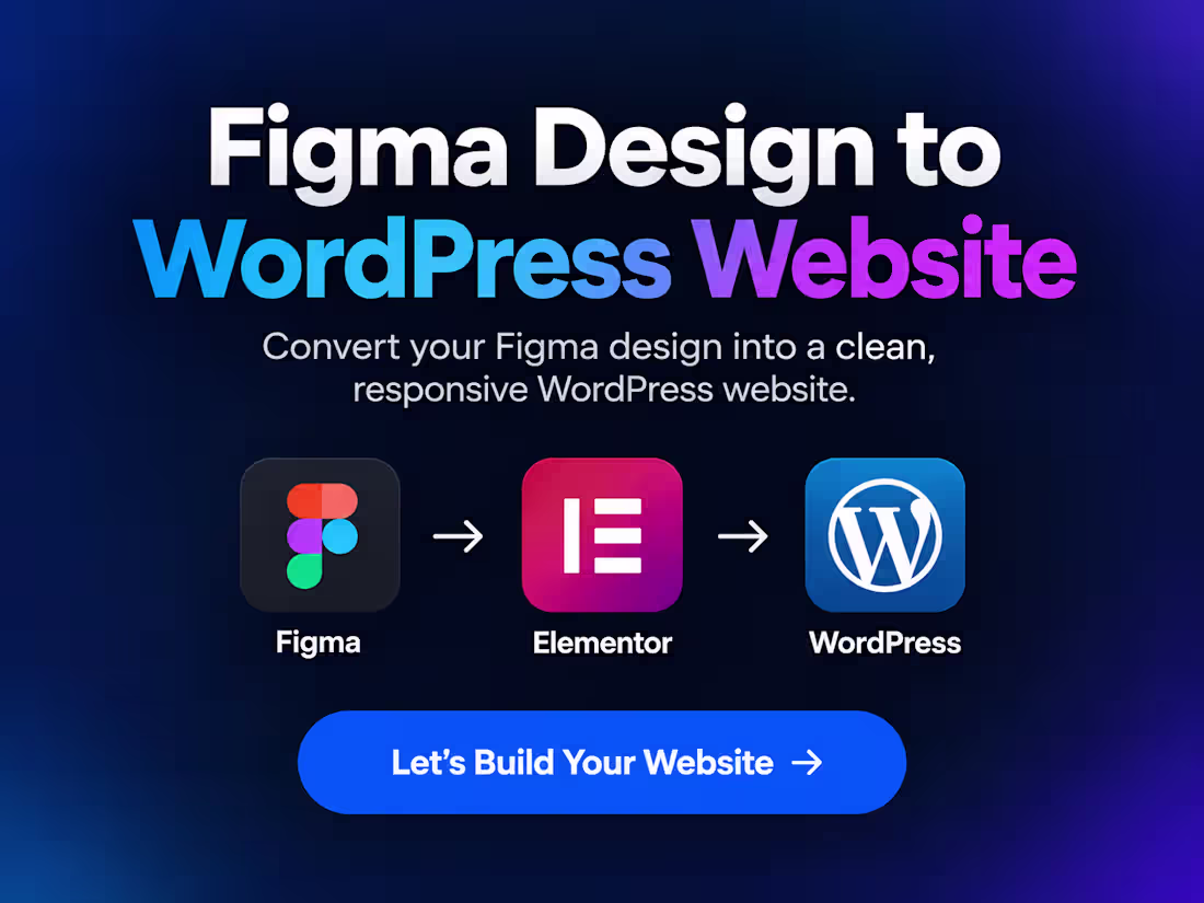 Cover image for Figma Design to Wordpress Website 