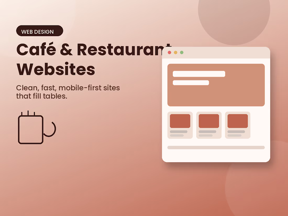 Cover image for Restaurant & Café Website Design