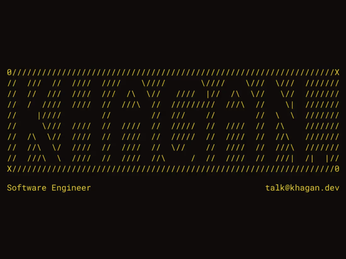 Cover image for Khagan — Software Engineer