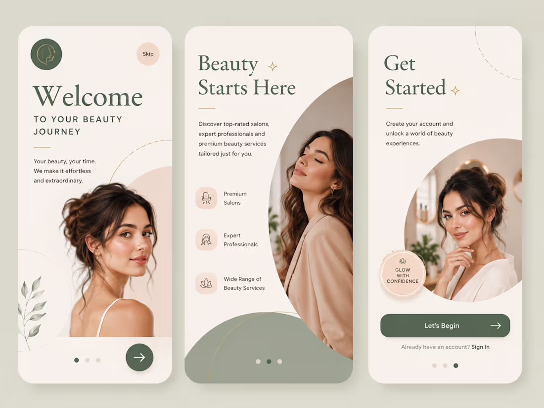 Cover image for Luxury Beauty Salon Booking App