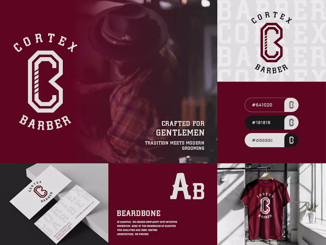 Cover image for Cortex Barber - Vintage Gentlemen's Barber Shop Branding Design