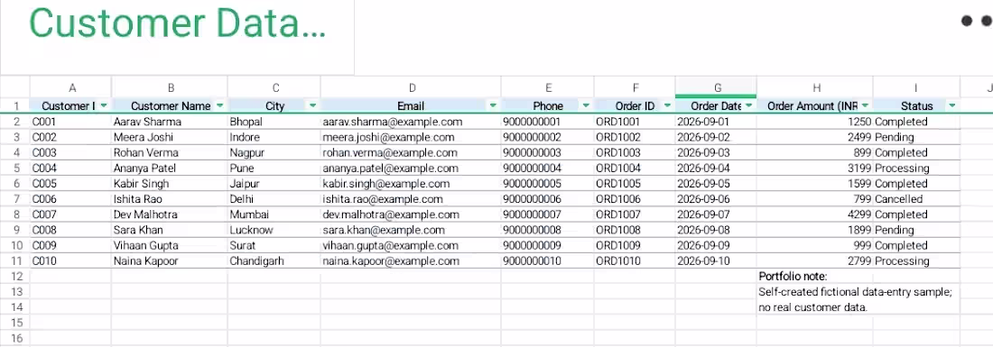 Cover image for Fictional data entry
