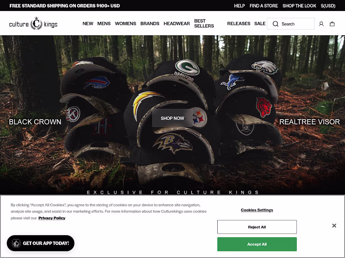 Cover image for Culture Kings Website UI/UX Enhancement