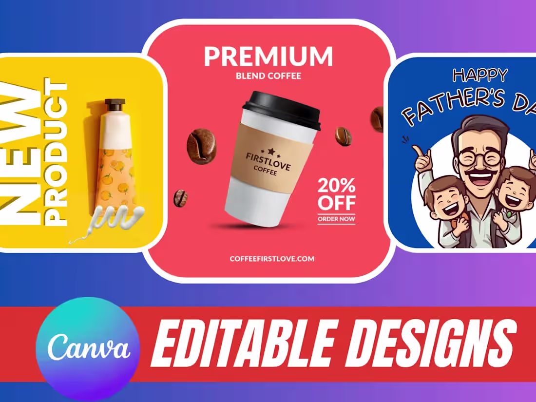 Cover image for I will design anything you want in canva pro editable
