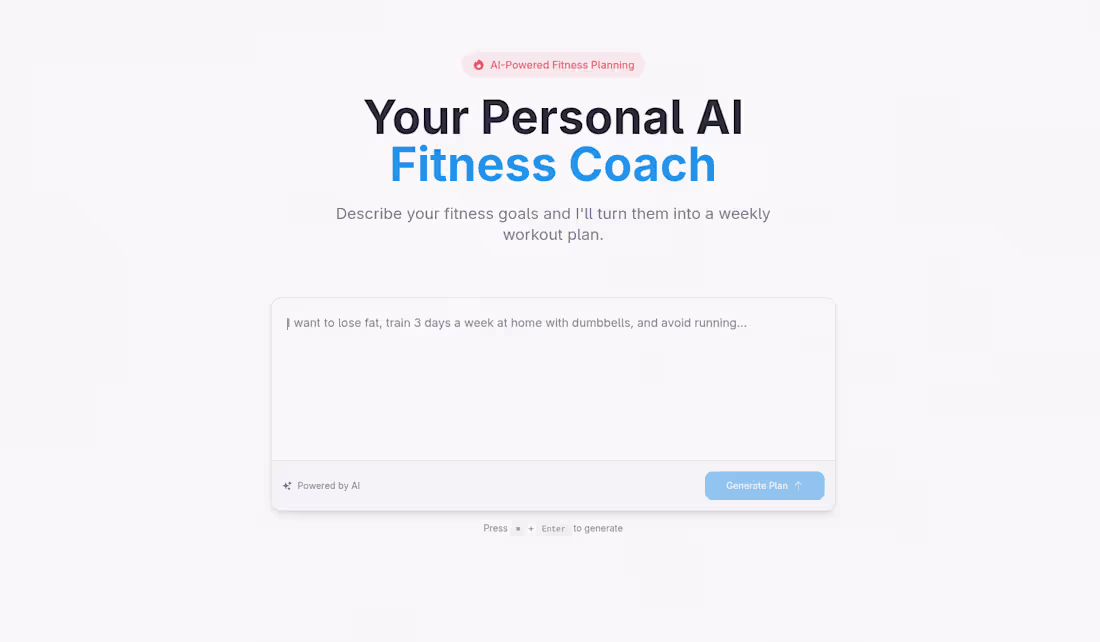 Cover image for Fitbot - Your Personal AI Fitness Coach