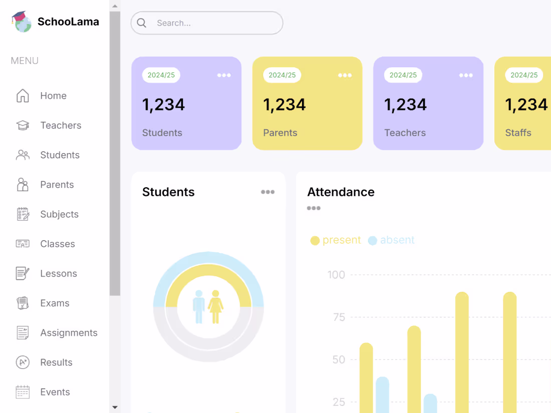 Cover image for CRM Dashboard: School Management System