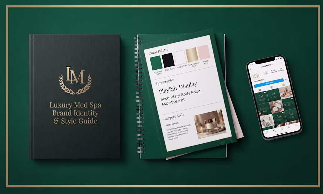 Cover image for Luxury Med Spa Brand Identity