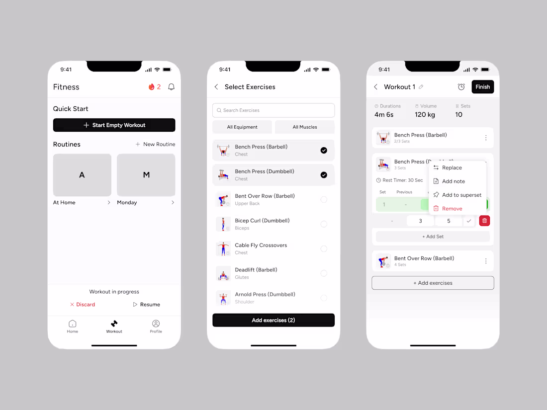 Cover image for Fitness Mobile App UI/UX Design