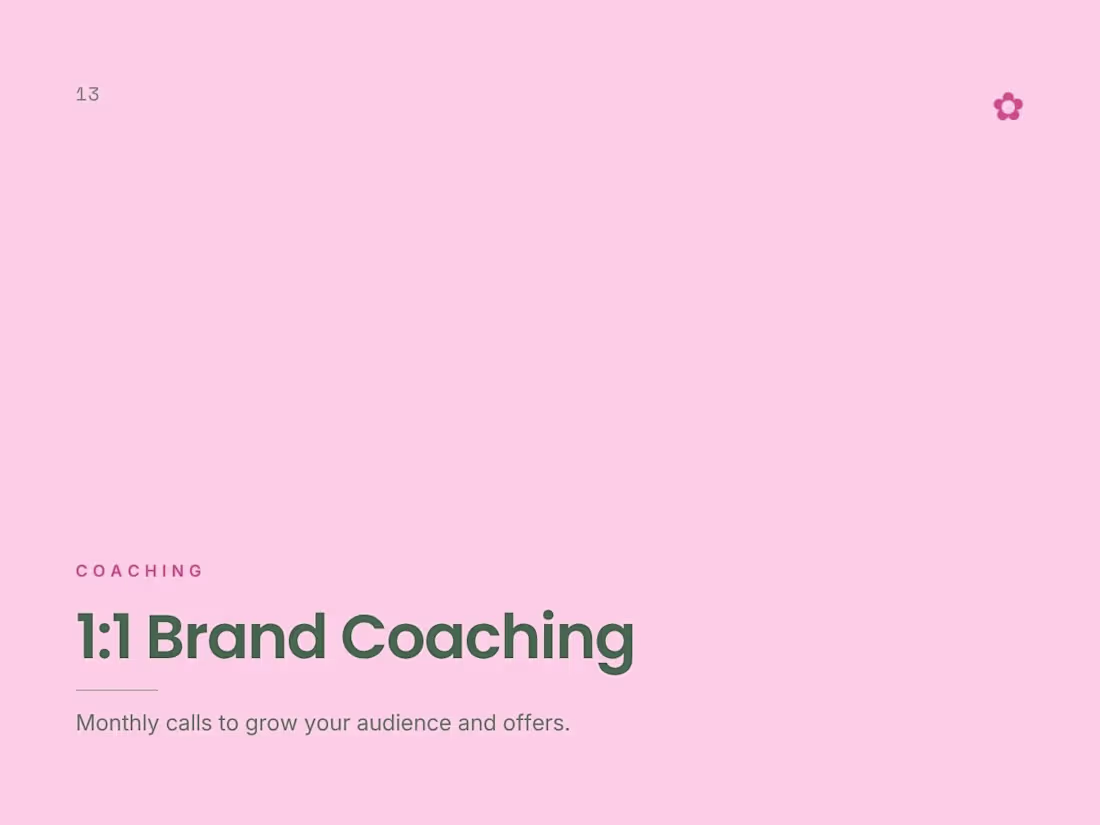 Cover image for 1:1 Brand Coaching