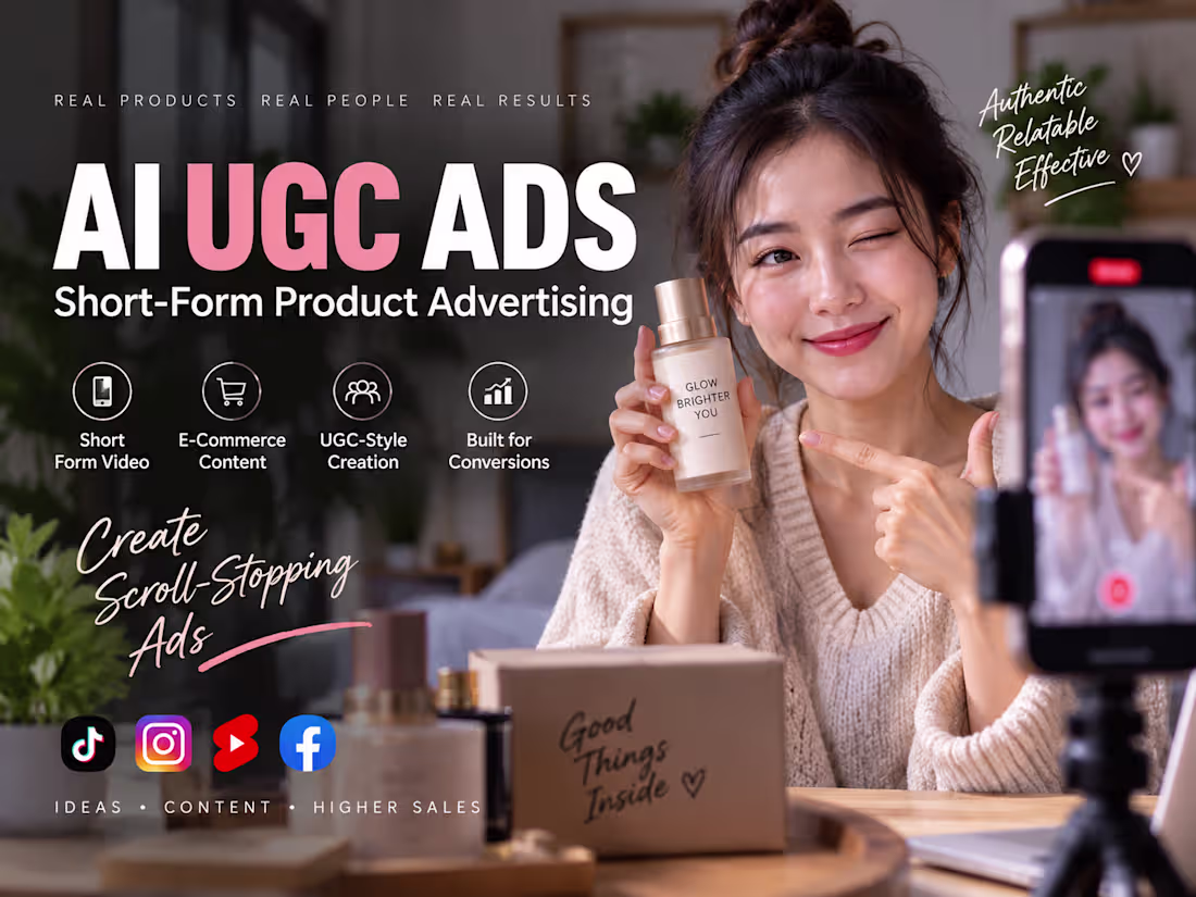 Cover image for AI UGC Ads | Short-Form Product Advertising