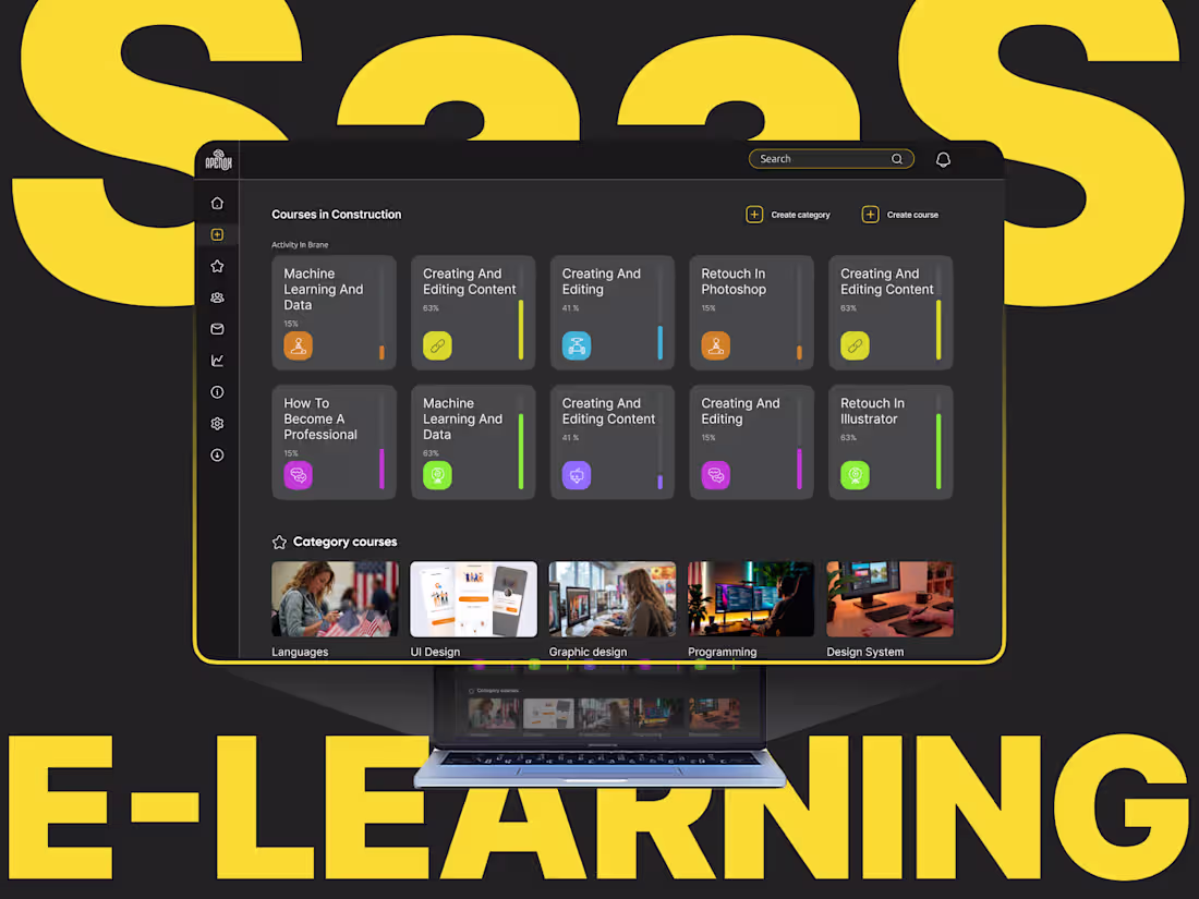 Cover image for E-learning SaaS Platform for Online Courses