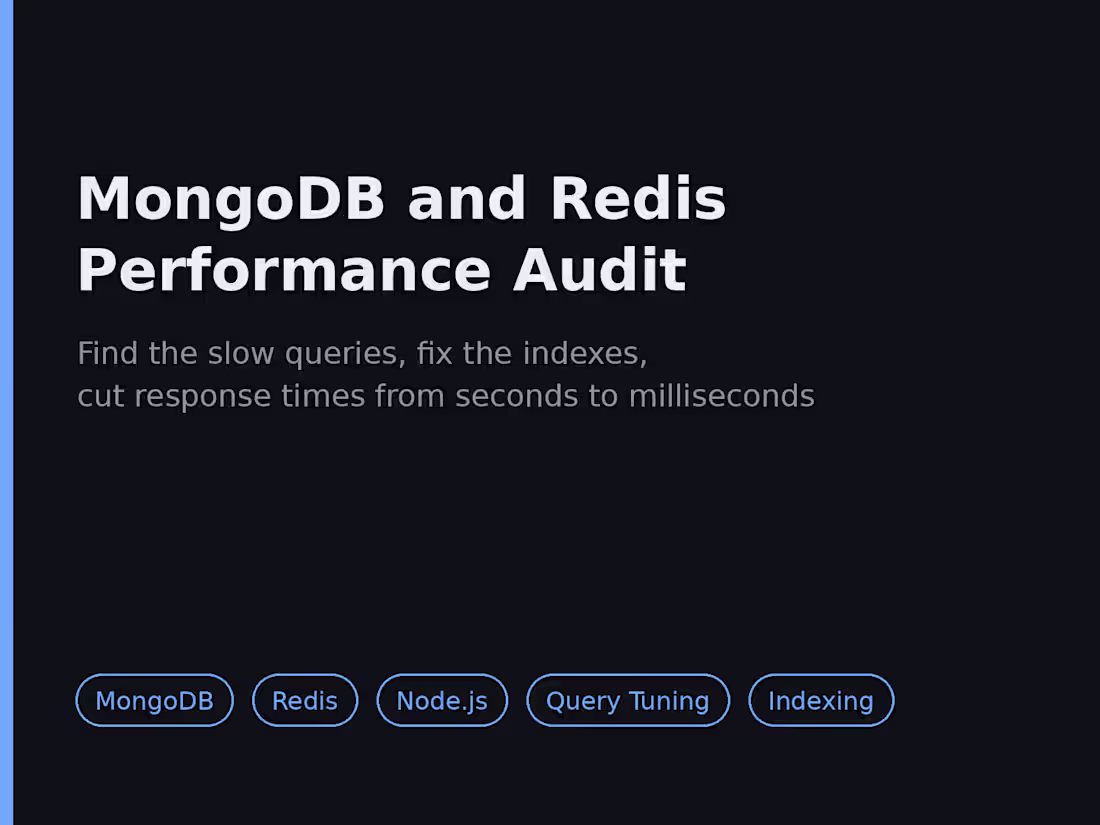Cover image for MongoDB and Redis Performance Audit