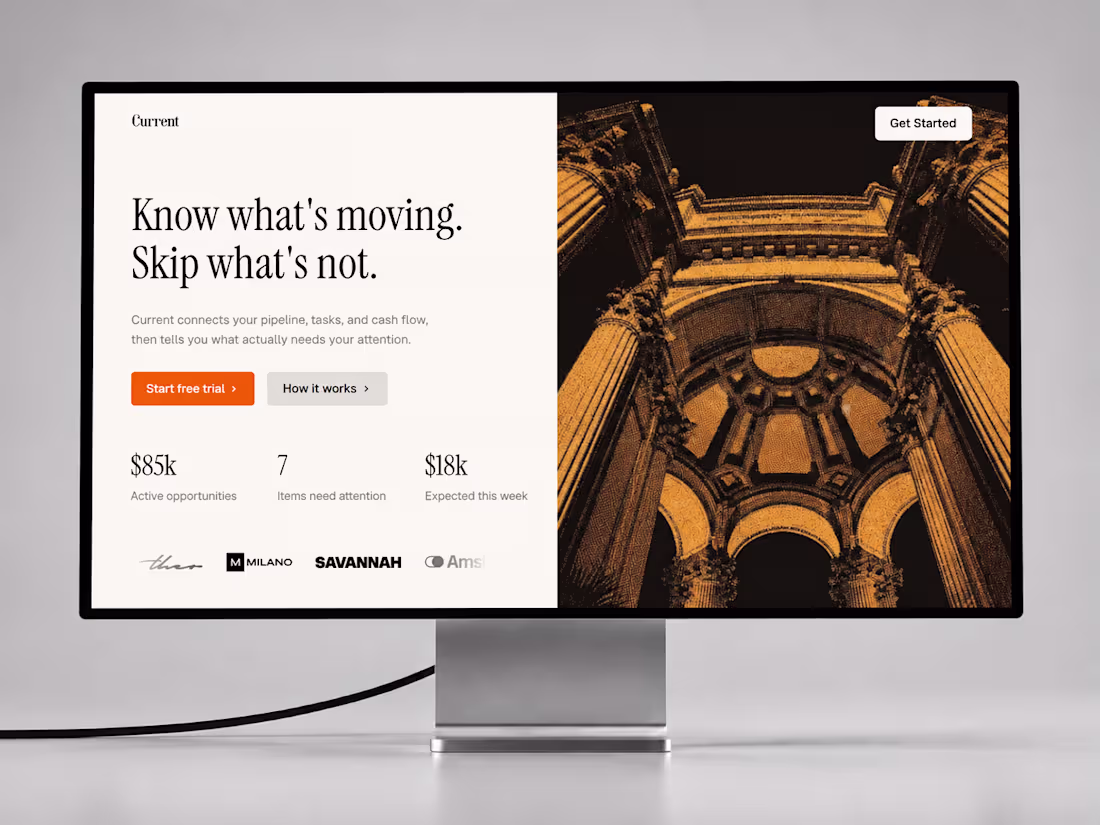 Cover image for Introducing Current.
A premium Framer template