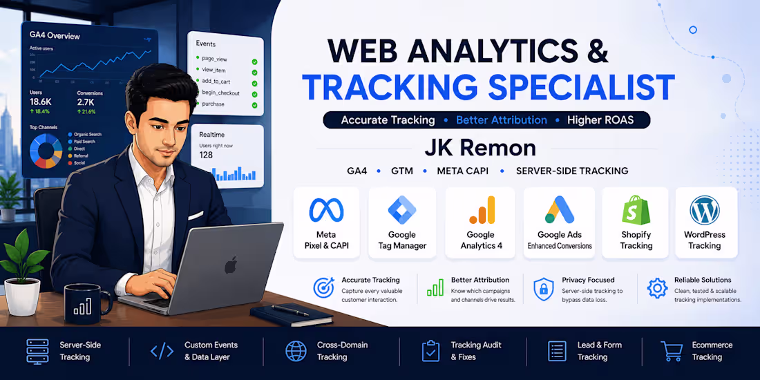 Cover image for Complete Web Analytics & Conversion Tracking Setup