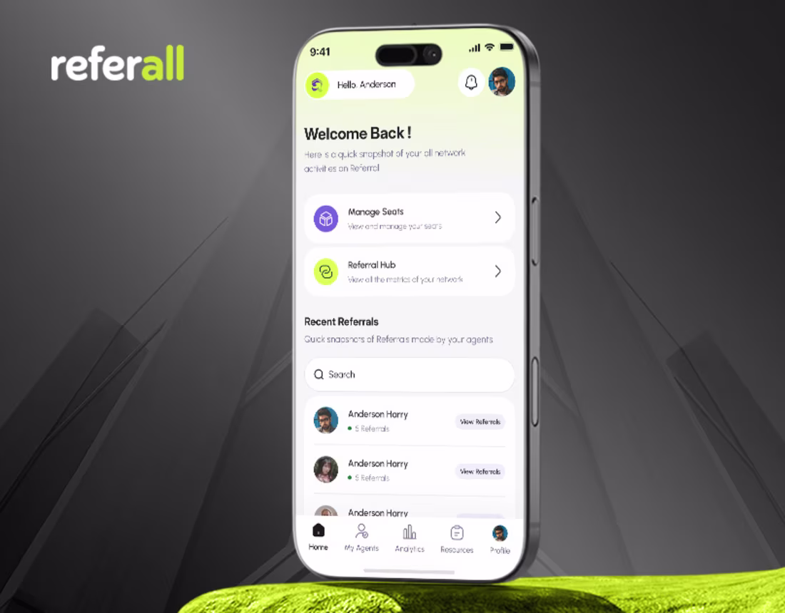Cover image for Referall - Real Estate SaaS & UX UI Design