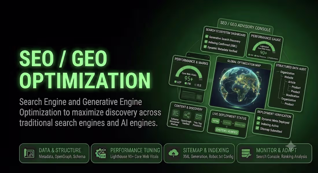 Cover image for Advanced SEO & Generative Engine Optimization (GEO)