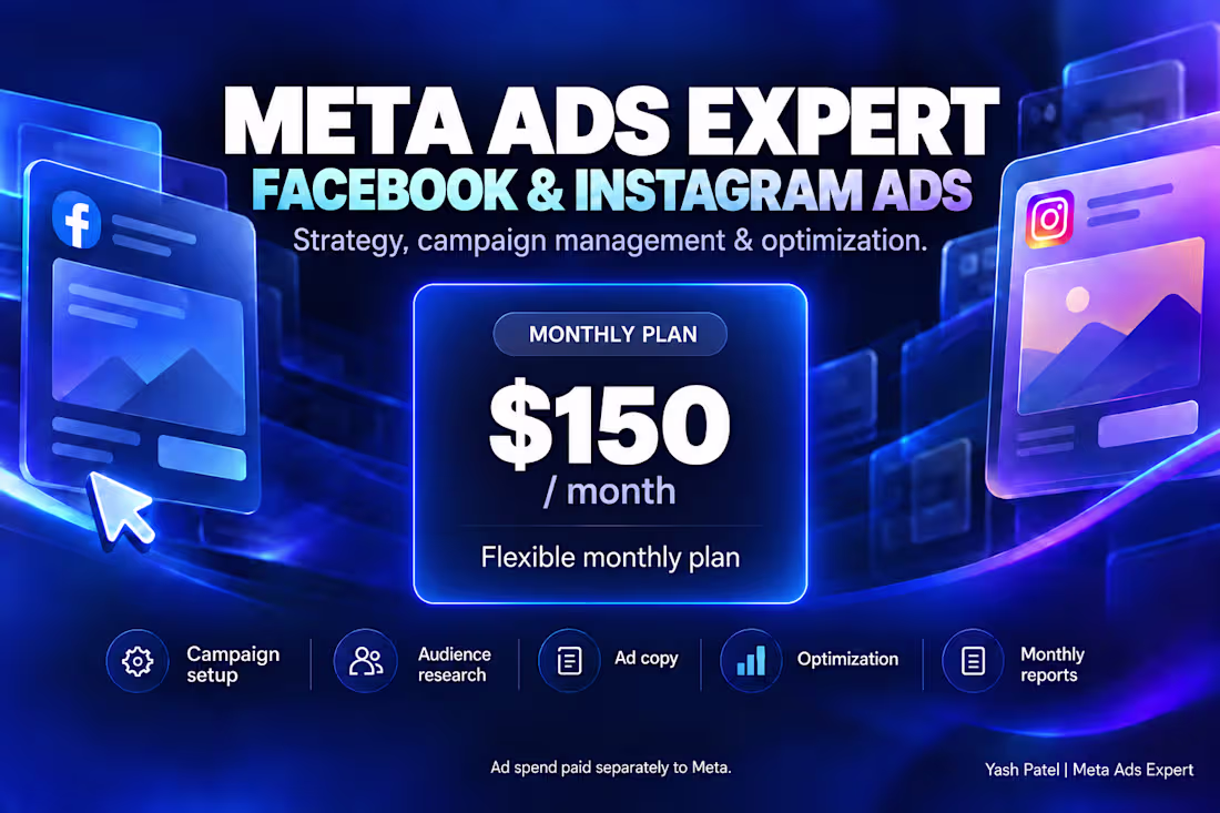 Cover image for Facebook & Instagram Ads Management