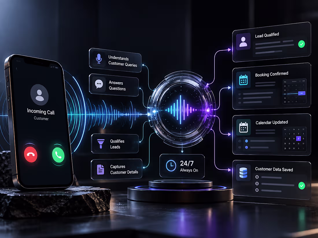 Cover image for AI Voice Agents & Inbound Call Assistants