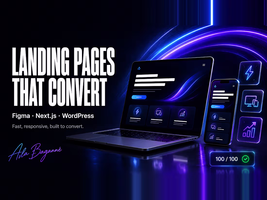 Cover image for Landing Page Design & Development (Fully Responsive)