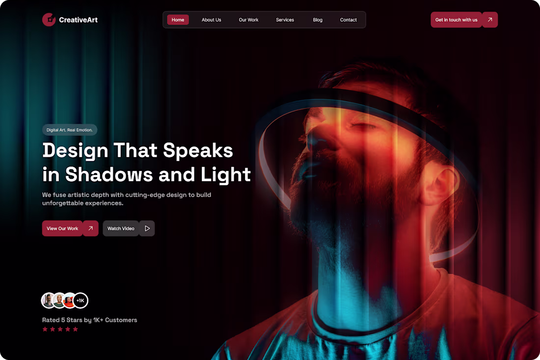 Cover image for Creative Agency Hero — Web