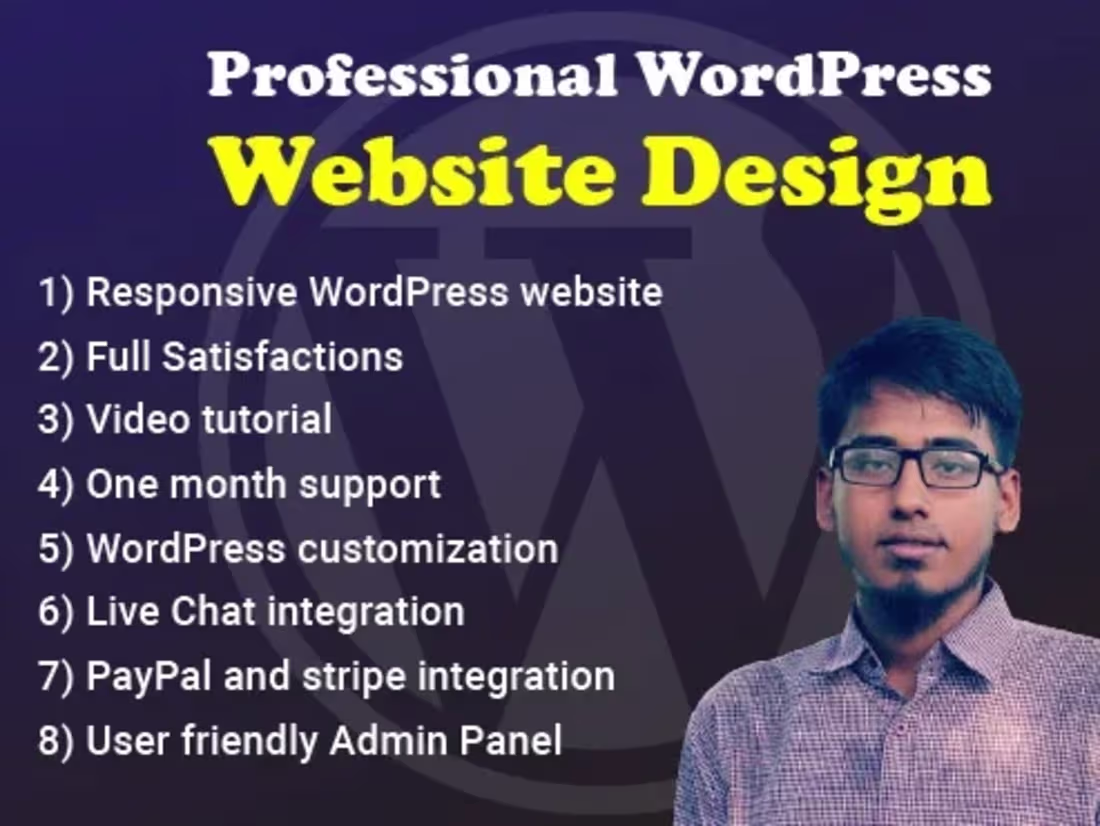 Cover image for Professional website development for your business by WordPress