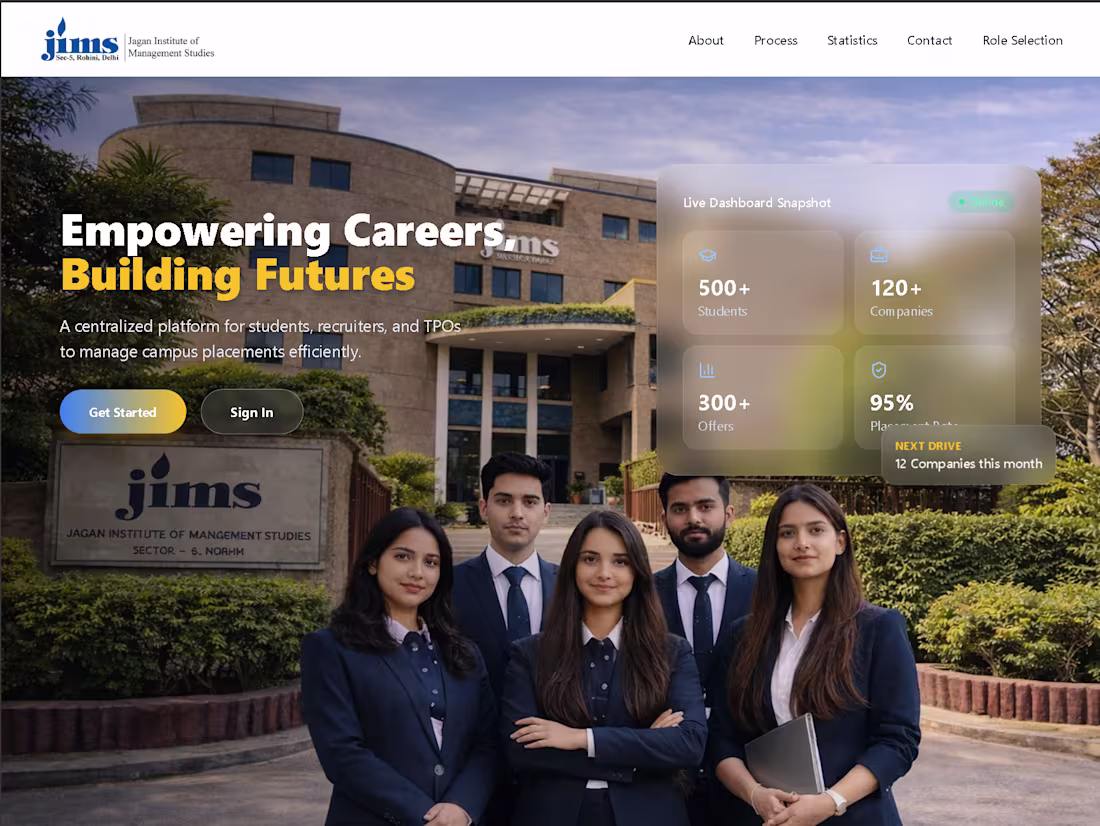 Cover image for A placement portal for a