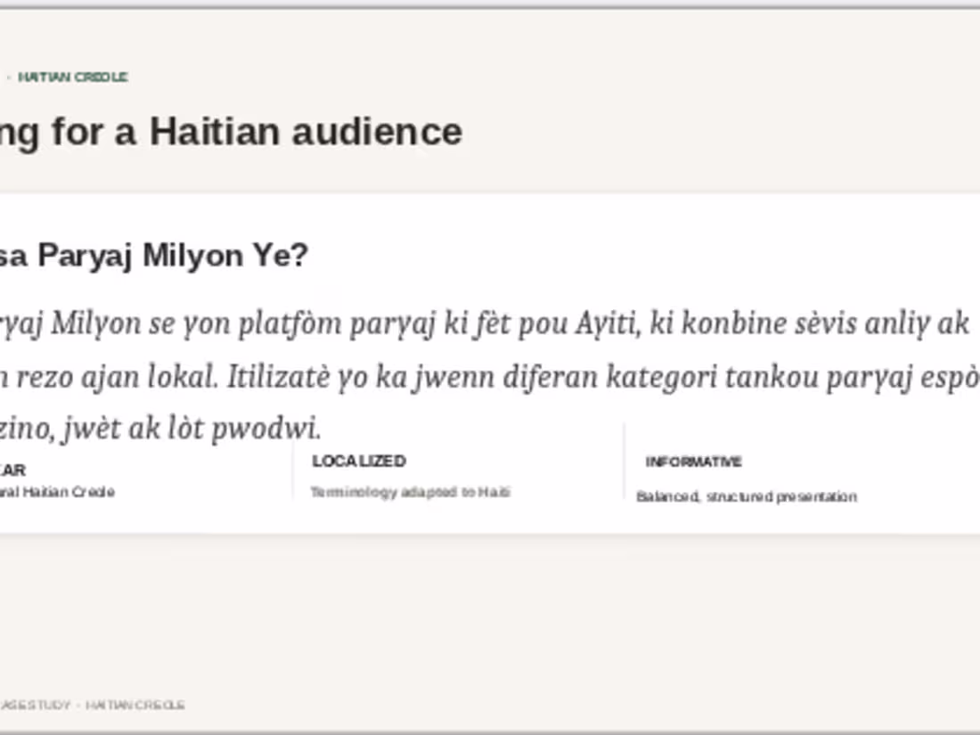 Cover image for SEO Content & Haitian Creole