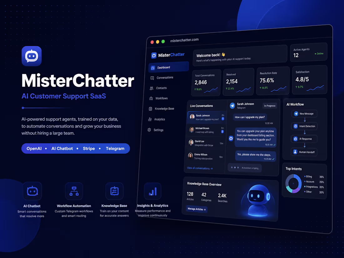 Cover image for MisterChatter is an AI agent