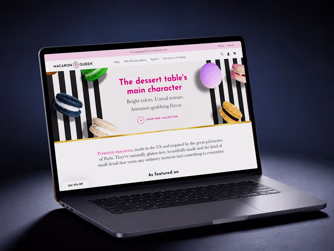 Cover image for Macaron Queen Shopify Project