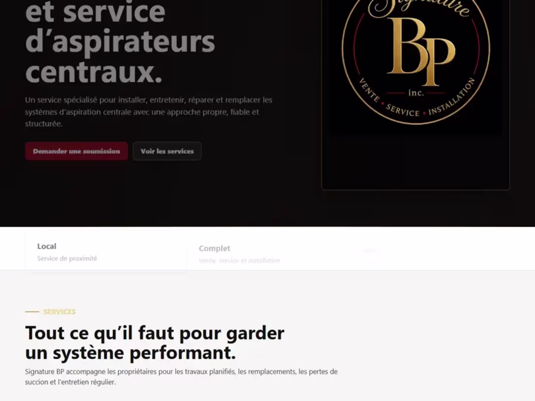Cover image for Signature BP — Live Business Website