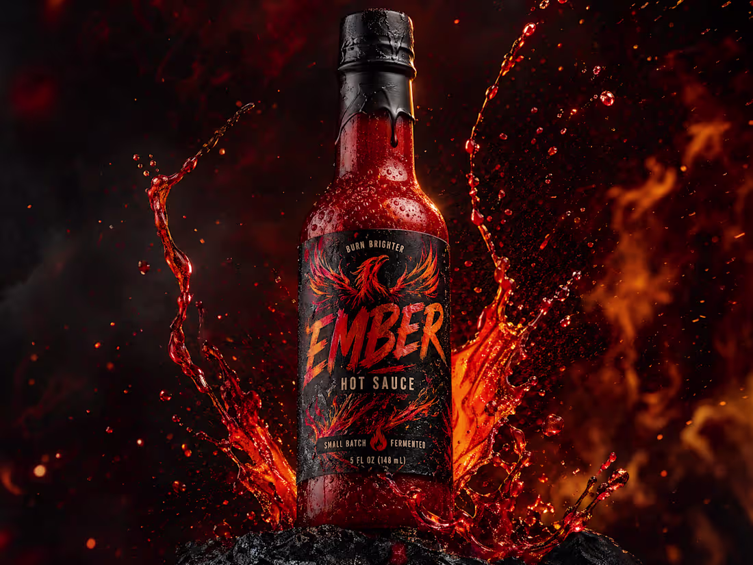Cover image for EMBER — Premium Hot Sauce Brand Identity