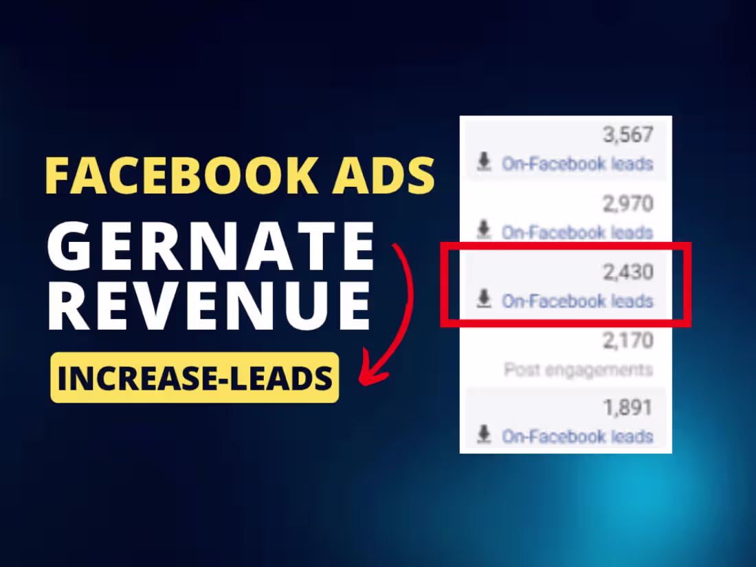 Cover image for Facebook Ads Lead Generation Expert
