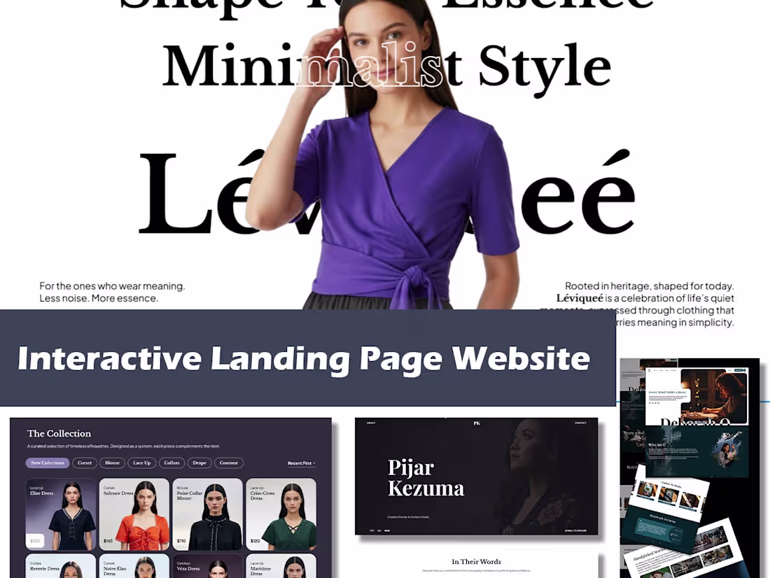 Cover image for Interactive Landing Page Website