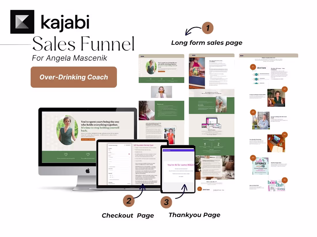 Cover image for Kajabi Membership Sales Page Design for Coaches