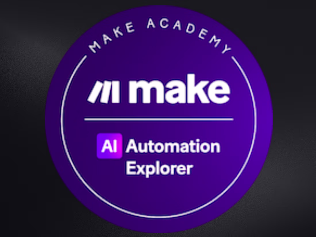 Cover image for Make Academy Certifications in Automation and Integration