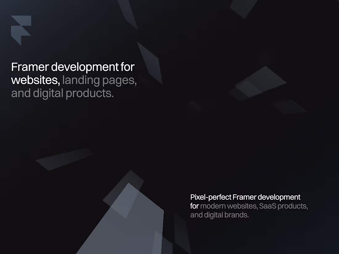 Cover image for Framer Website/ Landing Page Development