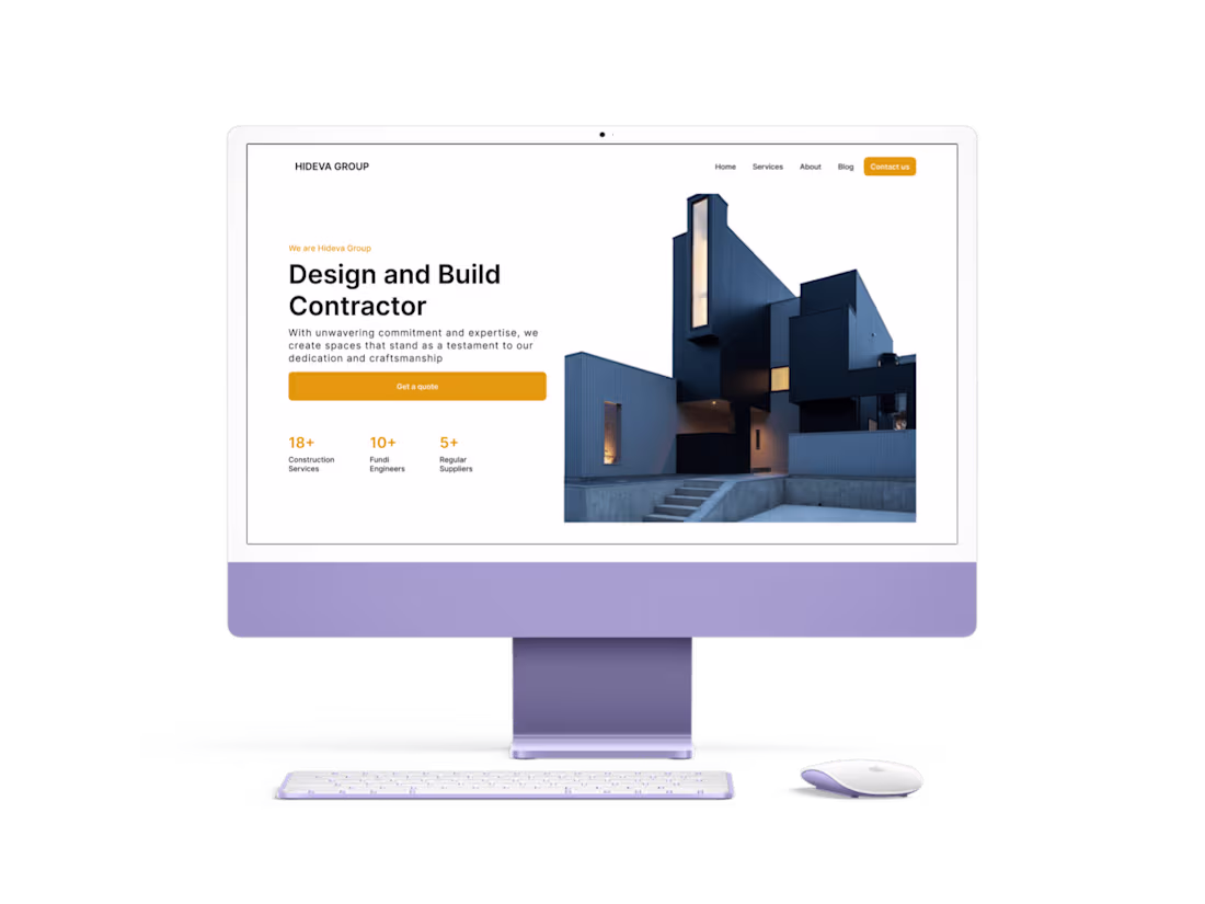 Cover image for Hideva Construction Company