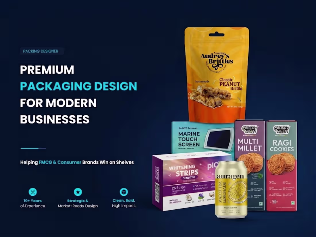 Cover image for Packaging Design for Modern Product Brands & Retail Success